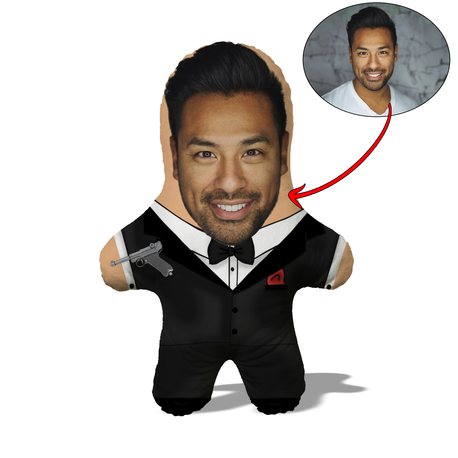 Cojín James Bond MiniMe, idea de regalo para novio