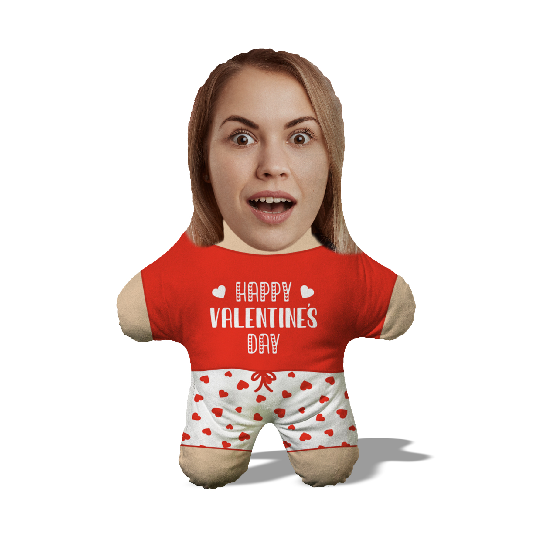 Cojín "Feliz Día de San Valentín" MiniMe, maravilloso regalo para tu pareja en esta celebración